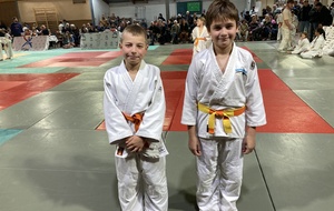 Mahé et Justin en benjamins