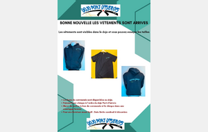 Vêtements avec logo club