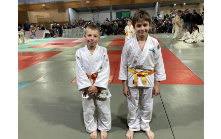 Mahé et Justin en benjamins