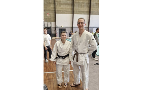 Aline et Matthieu à la coupe au sol départemental